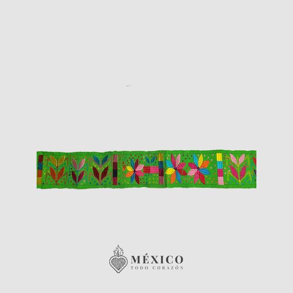 Mexican Folkloric belt day of the dead 5 de Mayo colorfull mexico todo corazon - Picture 4 of 4